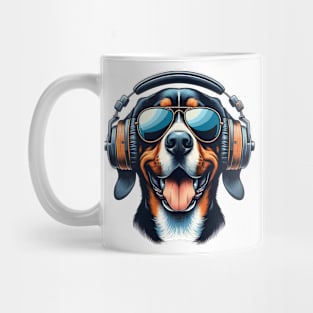 Bavarian Mountain Scent Hound Smiling DJ Artwork Mug